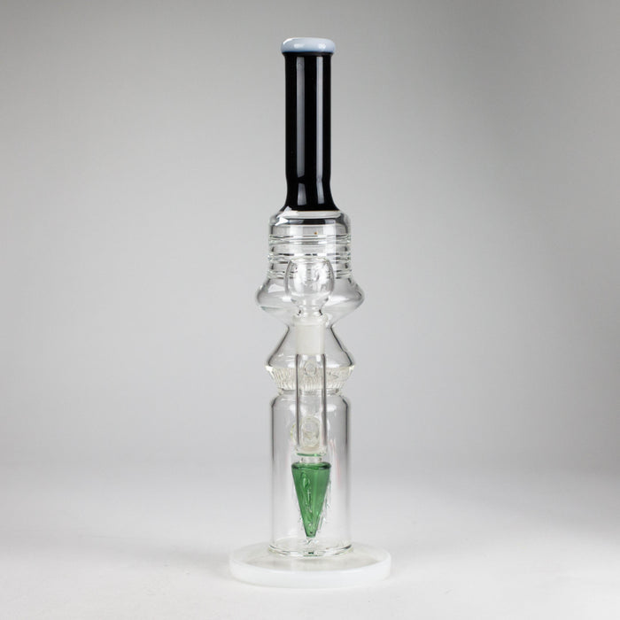 16" Poke Glass Water Bong – Assorted Colors Glass Bong RMG WHOLESALE