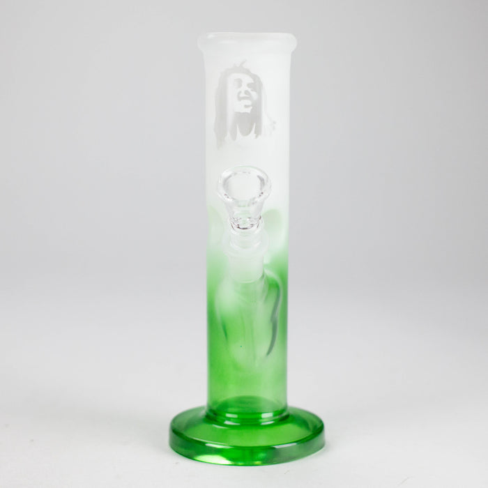 8" Straight Tube Glass Bong – Assorted Colors Glass Bong RMG WHOLESALE