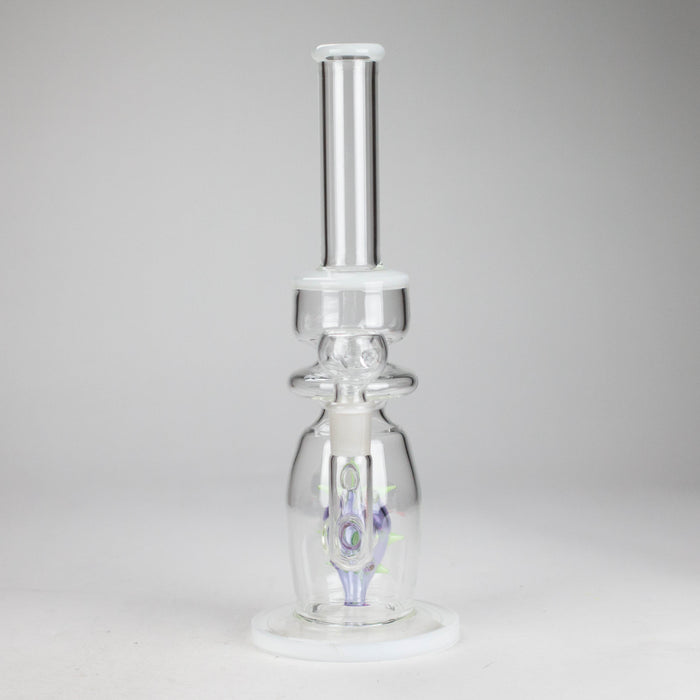 12" Purple Fish Glass Water Bong – Assorted Colors Glass Bong RMG WHOLESALE
