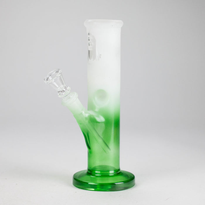 8" Straight Tube Glass Bong – Assorted Colors Glass Bong RMG WHOLESALE