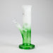 8" Straight Tube Glass Bong – Assorted Colors Glass Bong RMG WHOLESALE