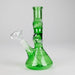 8" Zigzag Glass Bong – Assorted Colors Glass Bong RMG WHOLESALE