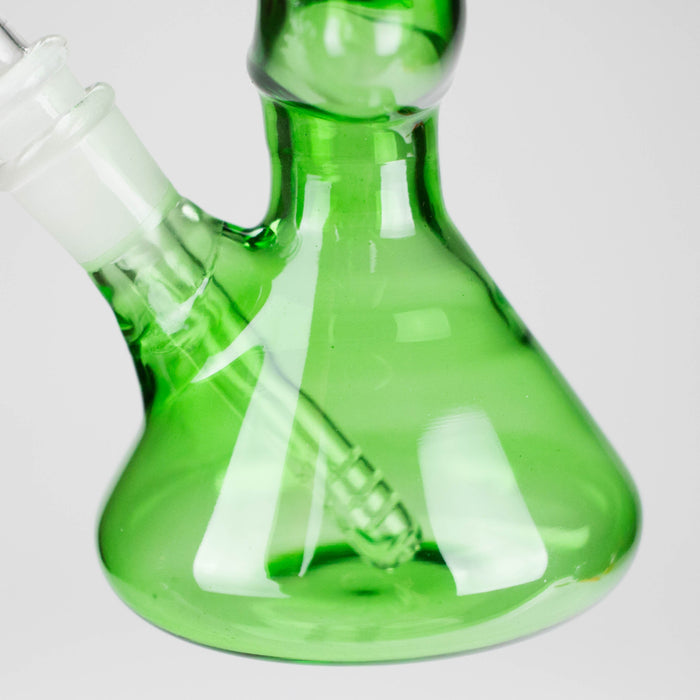 8" Zigzag Glass Bong – Assorted Colors Glass Bong RMG WHOLESALE