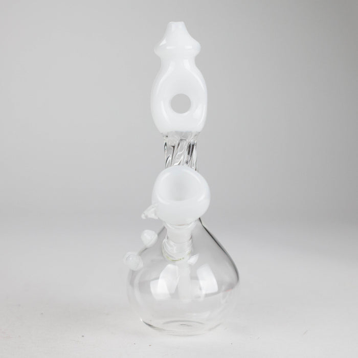 7" Donut Twist Glass Water Bong – Assorted Colors Glass Bong RMG WHOLESALE