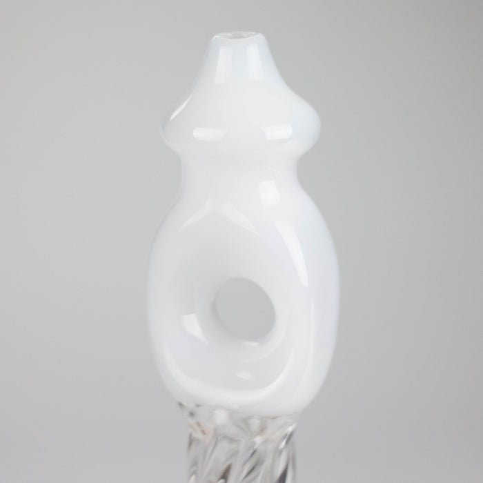 7" Donut Twist Glass Water Bong – Assorted Colors Glass Bong RMG WHOLESALE
