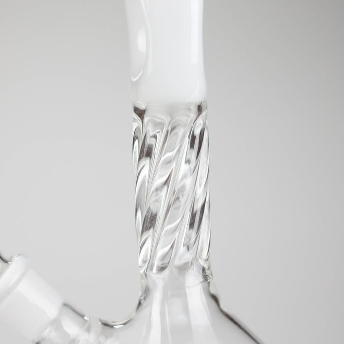 7" Donut Twist Glass Water Bong – Assorted Colors Glass Bong RMG WHOLESALE