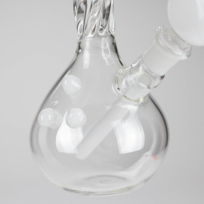 7" Donut Twist Glass Water Bong – Assorted Colors Glass Bong RMG WHOLESALE