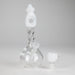 7" Donut Twist Glass Water Bong – Assorted Colors Glass Bong RMG WHOLESALE
