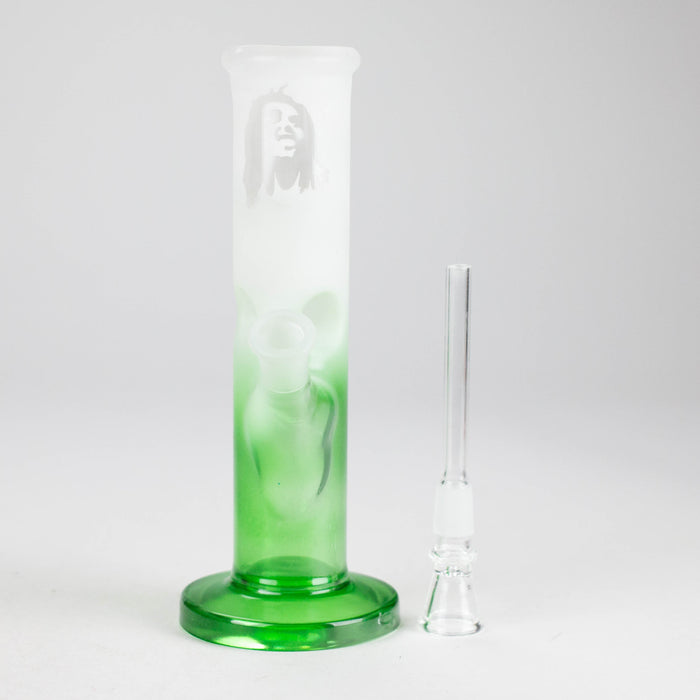 8" Straight Tube Glass Bong – Assorted Colors Glass Bong RMG WHOLESALE
