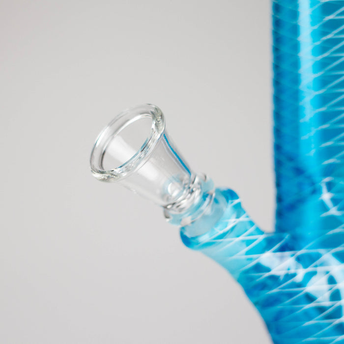 10" Mesh Straight Glass Water Bong – Assorted Colors Glass Bong RMG WHOLESALE