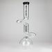 NG | 18" Double Zong 4-Arm Perc Beaker [G2232] Glass Bong High-End Brands Glass BLACK