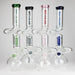 NG | 18" Double Zong 4-Arm Perc Beaker [G2232] Glass Bong High-End Brands Glass