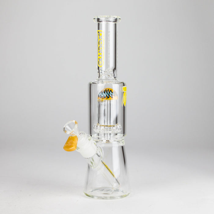 Preemo | 11" Showerhead Perc Mini [P014] Glass Bong preemo YELLOW