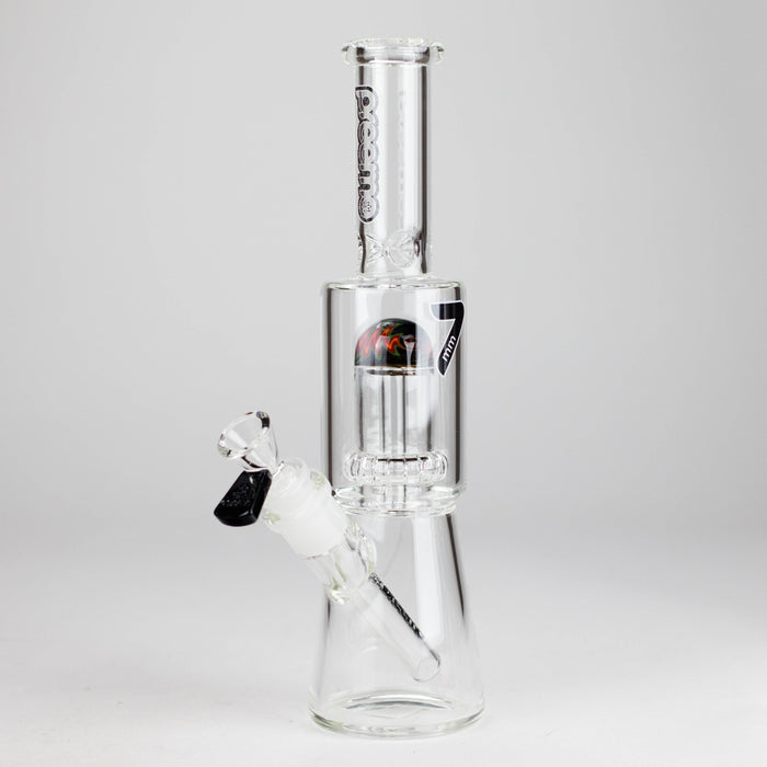 Preemo | 11" Showerhead Perc Mini [P014] Glass Bong preemo BLACK