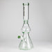 NG | 16" Pear Shape Tube with UFO Perc [BO-066] Glass Bong High-End Brands Glass GREEN