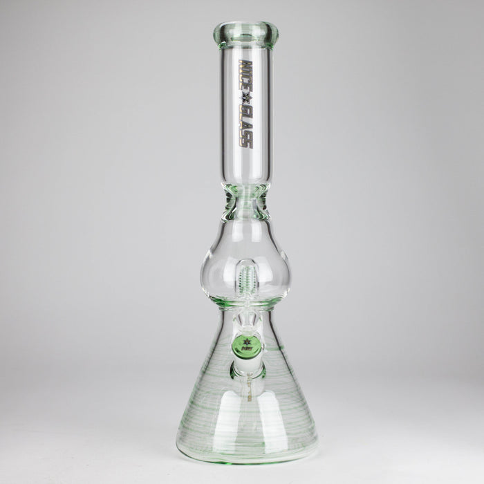 NG | 16" Pear Shape Tube with UFO Perc [BO-066] Glass Bong High-End Brands Glass