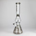 NG | 16" Pear Shape Tube with UFO Perc [BO-066] Glass Bong High-End Brands Glass BLACK