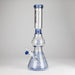 NG | 16" Pear Shape Tube with UFO Perc [BO-066] Glass Bong High-End Brands Glass BLUE