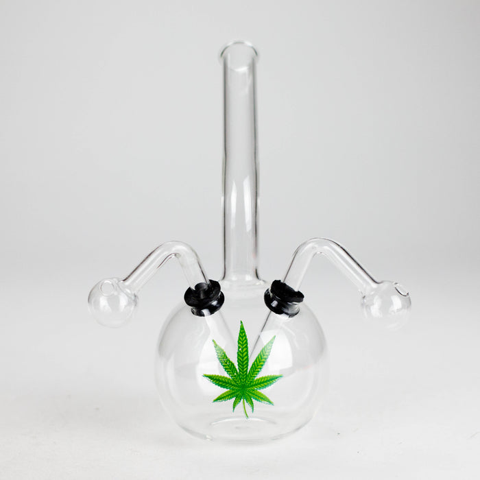 8" Double Pipe Zombie glass oil burner Oil Burner RMG WHOLESALE
