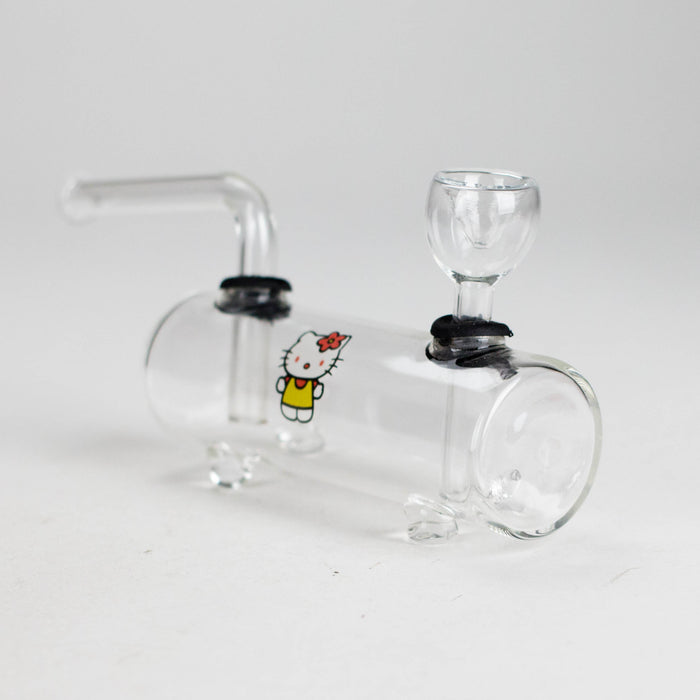 Flat Tank Glass Water Pipe – Assorted Designs Glass Bong RMG WHOLESALE