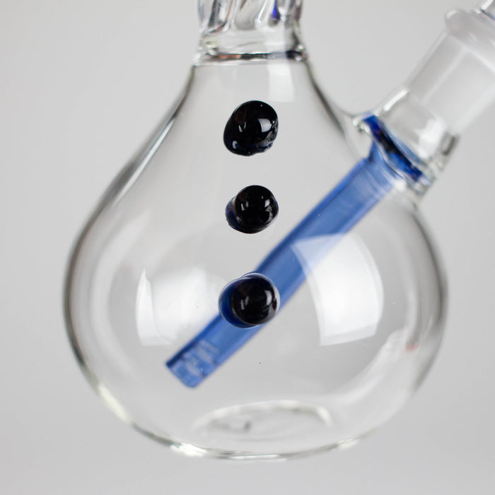 7" Twisted Bend Tube Glass Bong – Assorted Colors Glass Bong RMG WHOLESALE