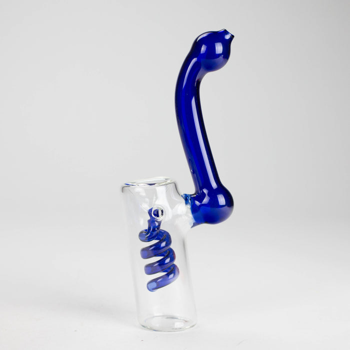 5" Single Chamber Coil Bubbler – Assorted Colors Glass Pipe RMG WHOLESALE