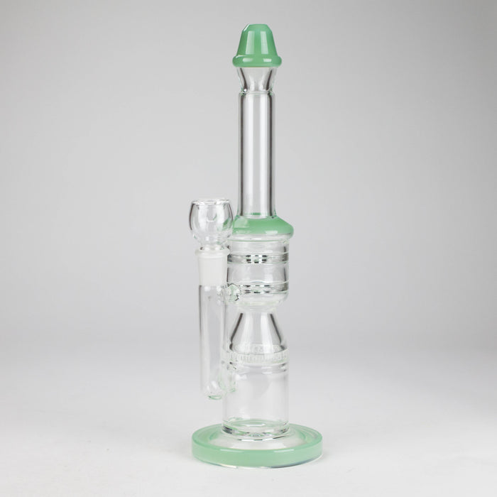 12" Honeycomb Diffuser Glass Water Bong – Assorted Colors Glass Bong RMG WHOLESALE