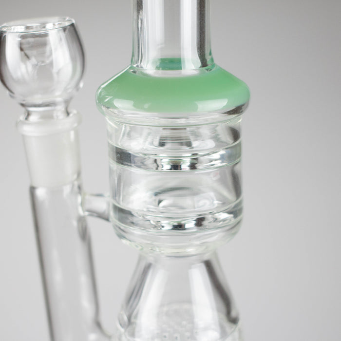 12" Honeycomb Diffuser Glass Water Bong – Assorted Colors Glass Bong RMG WHOLESALE
