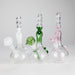 7" Twisted Neck Glass Bong – Assorted Colors Glass Bong RMG WHOLESALE