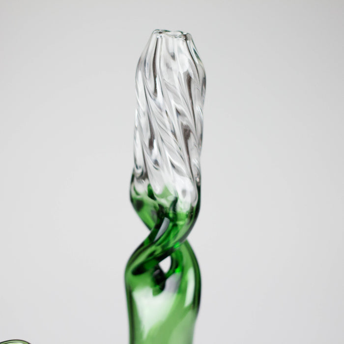 7" Twisted Neck Glass Bong – Assorted Colors Glass Bong RMG WHOLESALE