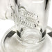 17" 10mm Straight Tube with Triple Inline Perc and Ash Catcher Glass Bong Small Biz Distributors