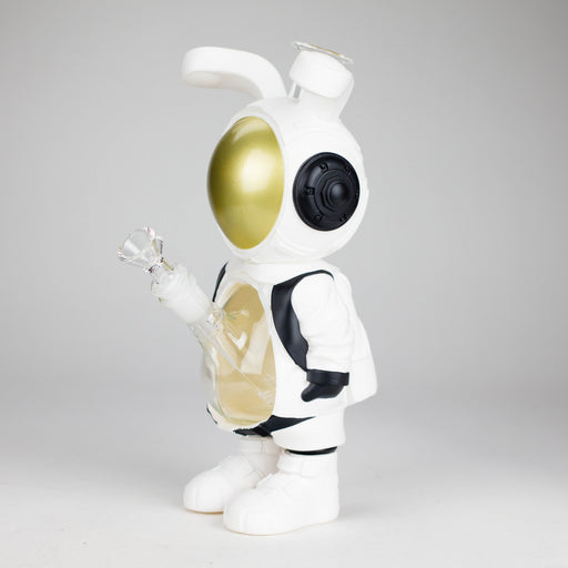 11.5" Vinyl backpack rabbit water pipe Resin · Silicone · Plastic Bong JJ Distribution