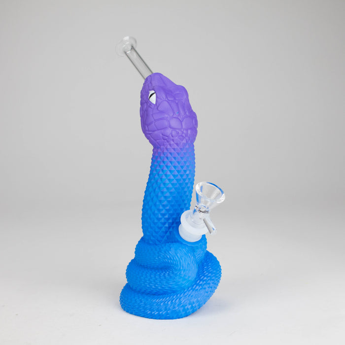 9.4" Vinyl viper water pipe Resin · Silicone · Plastic Bong JJ Distribution