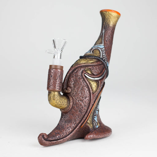 7.8“ Vinyl indian elements water pipe Resin · Silicone · Plastic Bong JJ Distribution