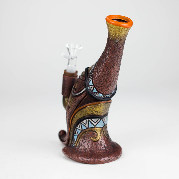 7.8“ Vinyl indian elements water pipe Resin · Silicone · Plastic Bong JJ Distribution