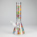 10″ Flower Design Glass Beaker Bong Glass Bong 777 Smoke Design 1