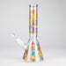 10″ Flower Design Glass Beaker Bong Glass Bong 777 Smoke