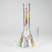 10″ Flower Design Glass Beaker Bong Glass Bong 777 Smoke