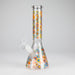 10″ Flower Design Glass Beaker Bong Glass Bong 777 Smoke Design 3