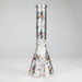 10" Leaves Design Glass Beaker Bong Glass Bong 777 Smoke