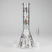 10" Leaves Design Glass Beaker Bong Glass Bong 777 Smoke