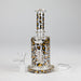 7″ 2-in-1 Leopard Print Rig with Perc – Banger & Bowl Included Glass Rig 777 Smoke