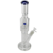 12″ Straight Tube Glass Bong Tire Percolator with Inline Ash Catcher (C2245) Glass Bong Canadian Distributor Dark Blue