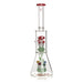 Red Eye Glass® | 12" Tall Red Amanita Dual Chamber Beaker Base Water Pipe Glass Bong West Coast Gifts