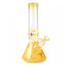 Red Eye Glass® | 9" Tall Yellow Glass-On-Glass Sun Tube W/Beaker Base & Ice Catcher Glass Bong West Coast Gifts