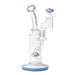 Red Eye Glass® | 7" Tall Periwinkle Funguy Rig W/Mushroom Perc, Carb Cap & Terp Pearl Glass Rig West Coast Gifts