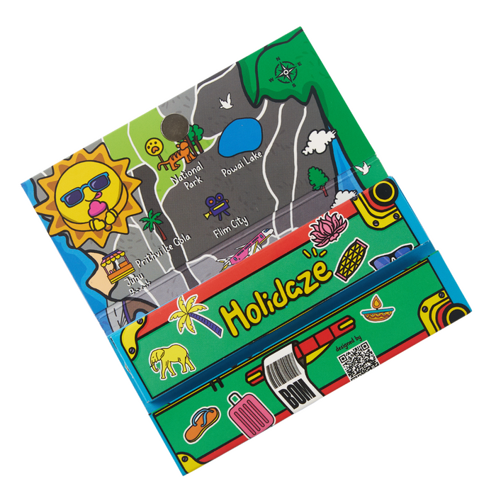 Holidaze (Ind Edition) - King Size Papers + Tips + Grinder + Tray (Box of 16) King Size SLIMJIM