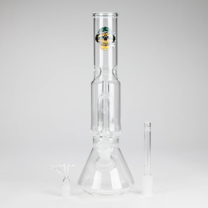 12" Beaker glass water bong with Perc [GP1968] Glass Bong Smoking Cat Distribution Clear