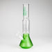 12" Beaker glass water bong with Perc [GP1968] Glass Bong Smoking Cat Distribution Green
