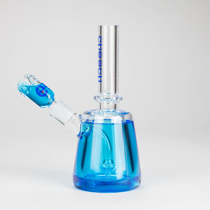 Cheech Glass | 8" Freezable Barrel Mouth Rig [HR-GY79] Glass Bong Smoking Cat Distribution